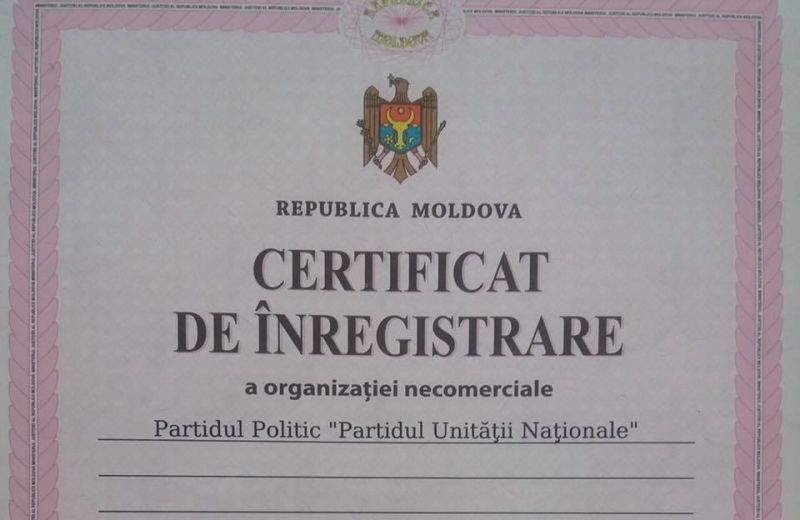 Partidul lui Anatol Șalaru a fost înregistrat la Ministerul Justiției