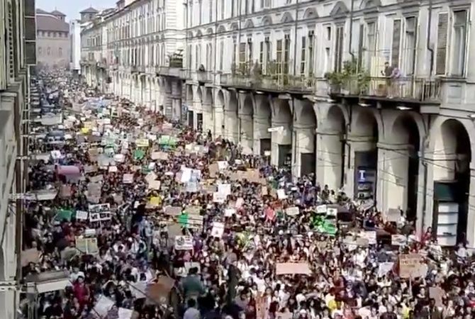 В Италии миллион человек протестовали против изменений климата