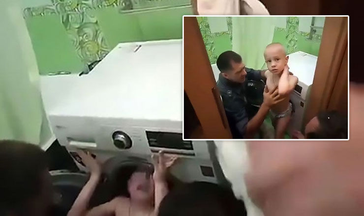 Un băiețel de 7 ani s-a ascuns în mașina de spălat și nu a mai putut să iasă