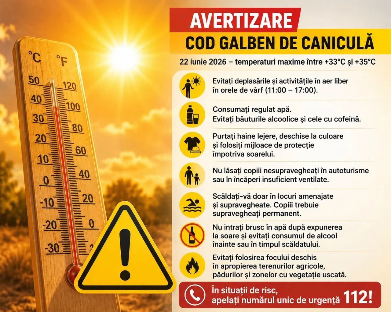 В Молдове ожидается до +35 °C: граждан призвали не выходить на улицу в пиковые часы