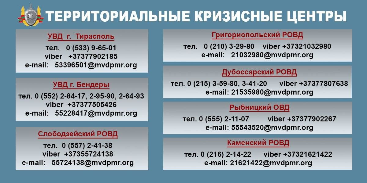 В работу единого Кризисного центра Приднестровья внесены изменения