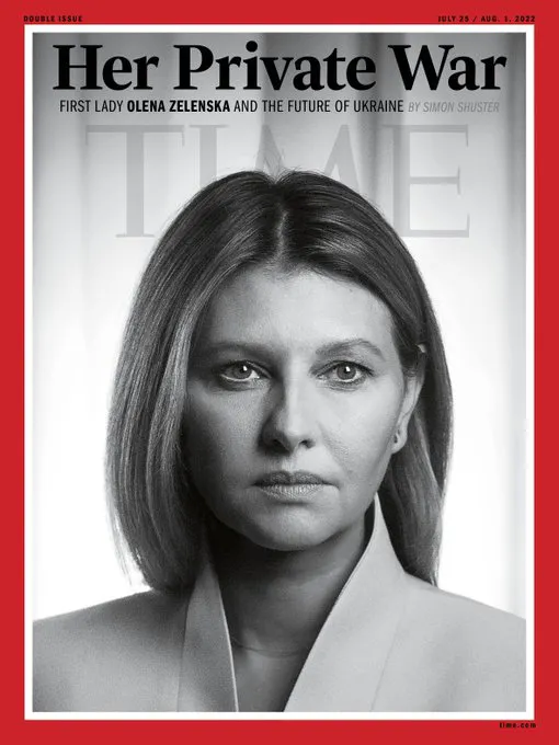 Елена Зеленская появилась на обложке журнала Time