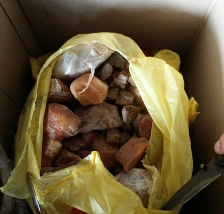 Попытка контрабанды янтаря через молдавскую границ пресечена