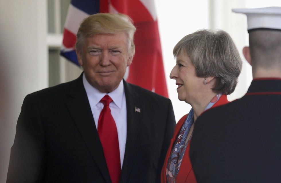 Мэй прибыла в Белый дом для встречи с Трампом