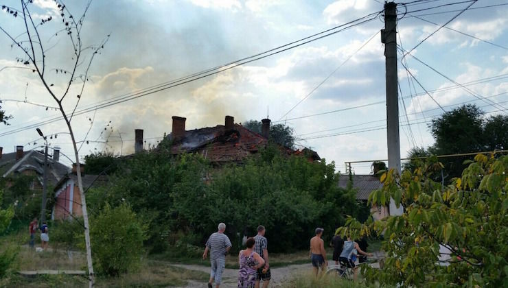 Разрушительный пожар в Басарабяске. Восемь семей лишились жилья