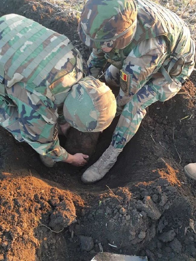 В Молдове нашли 50-килограммовую авиационную бомбу времён ВОВ