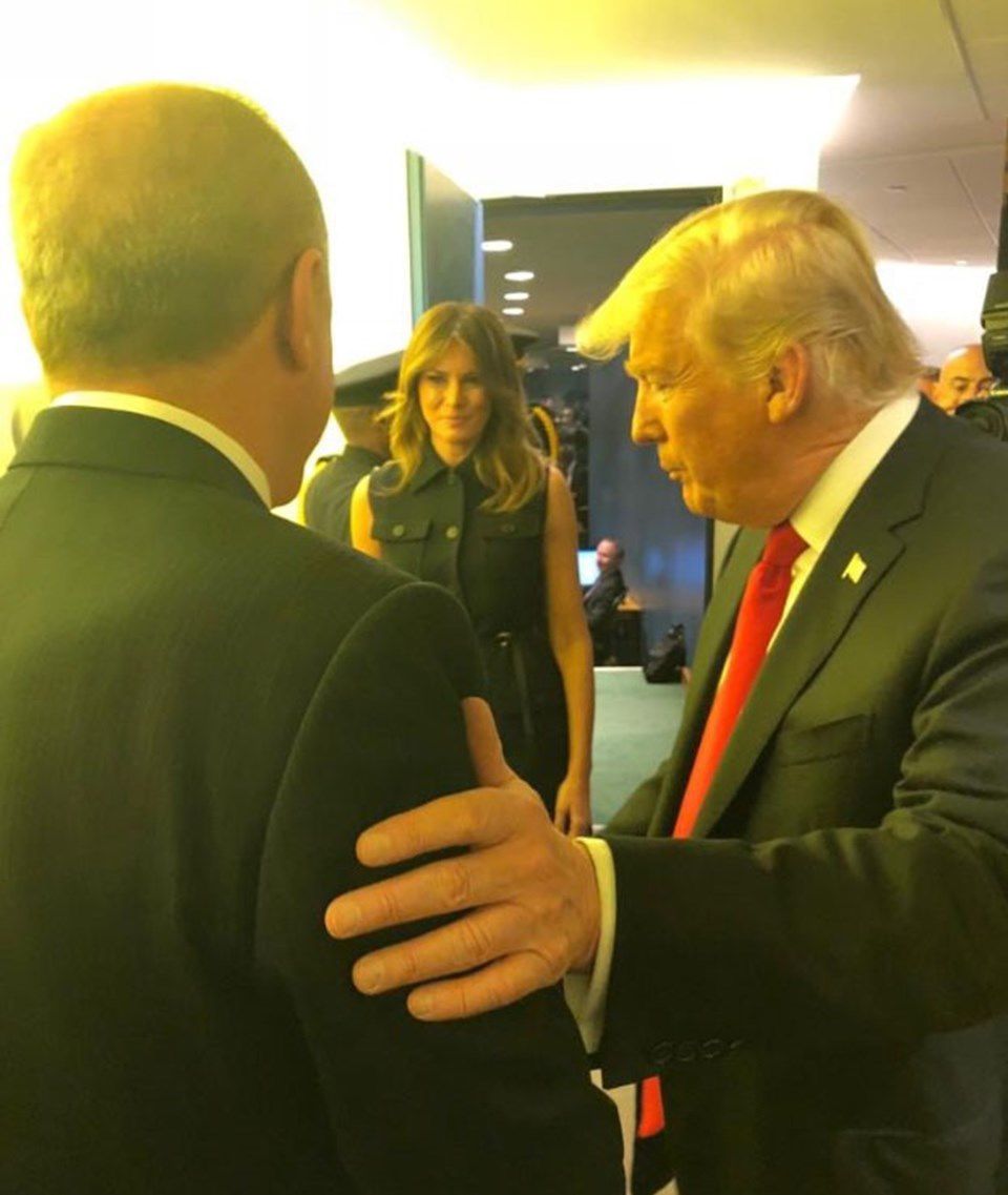 Эрдоган провел встречу с Трампом "на ногах" на полях Генассамблеи ООН
