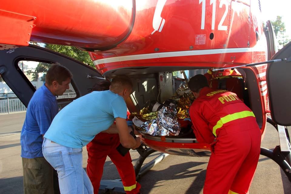 Femeia care a suferit în explozia din Hrubna Nouă, transferată cu elicopterul la Chișinău