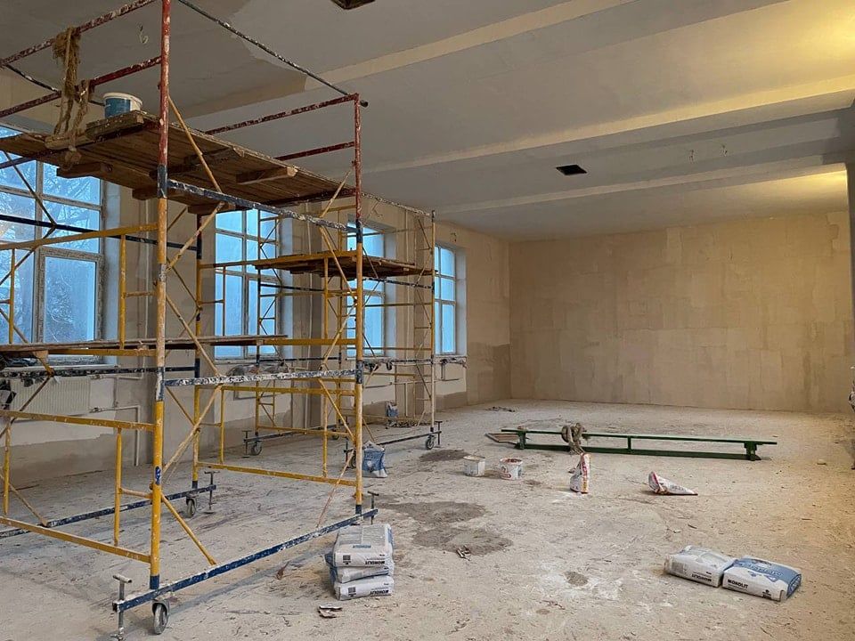 В столице продолжается капитальный ремонт в лицее «Pro Succes»