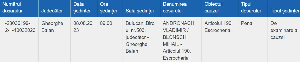 Суд над Владимиром Андронаки возобновился