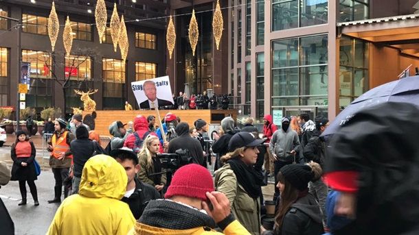 В Канаде протестовали против Трампа