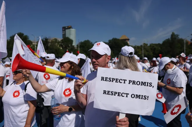 В Бухаресте проходит большая забастовка медработников