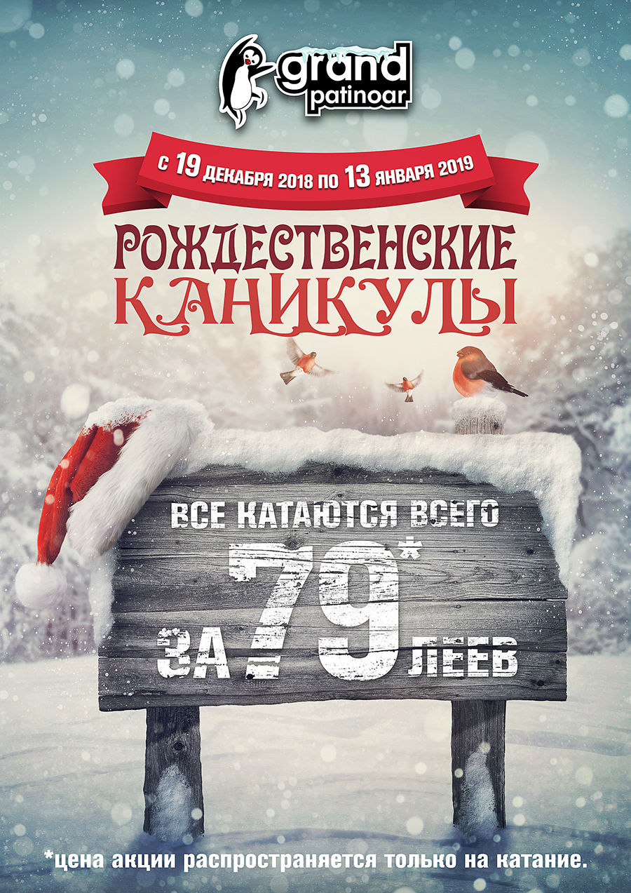 Новогодние приключения на коньках в Grand Patinoar ®