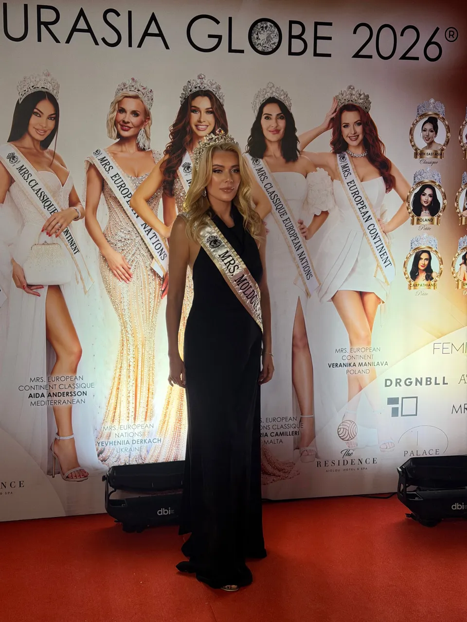 Ольга Лисняк завоевала главную корону Mrs. Euroasia Globe 2026 в Греции