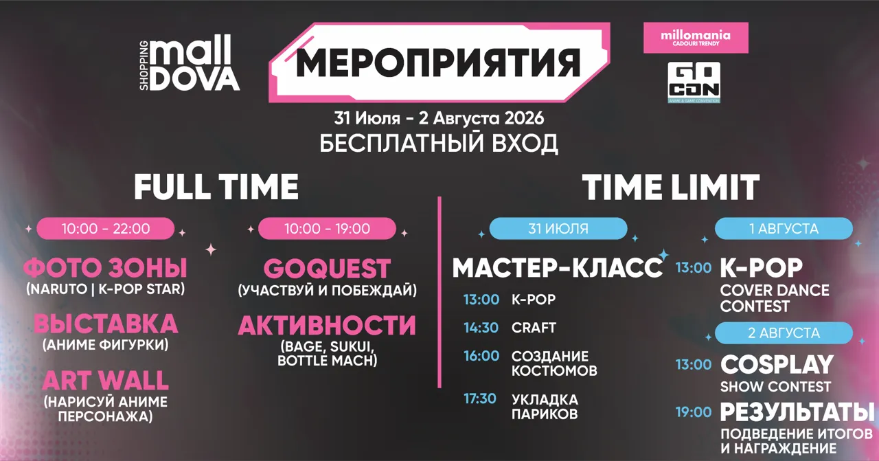 Shopping MallDova: Anime Days возвращаются
