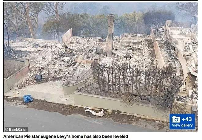 Mass-media arată amploarea incendiilor din California prin exemplul caselor arse ale vedetelor de la Hollywood