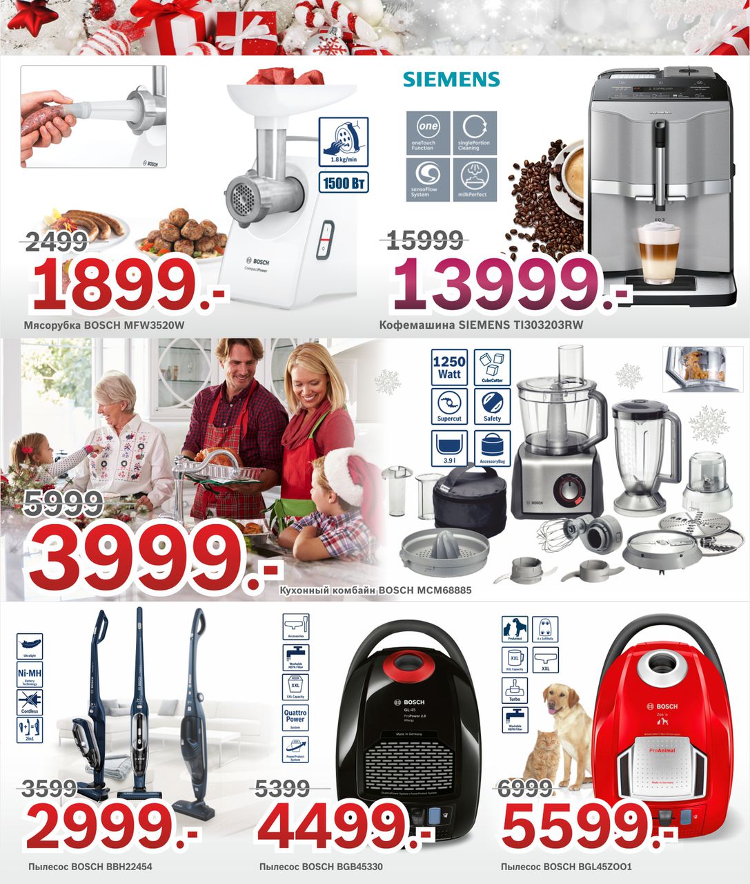 Bosch-Siemens: новогодние скидки до -40%! ®