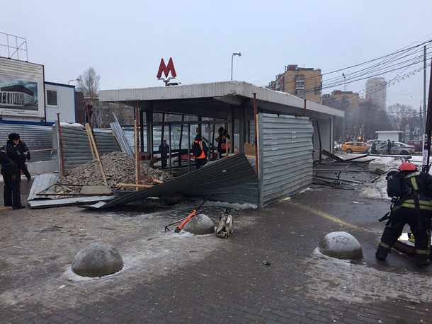 В подземном переходе у метро «Коломенская» в Москве произошел взрыв