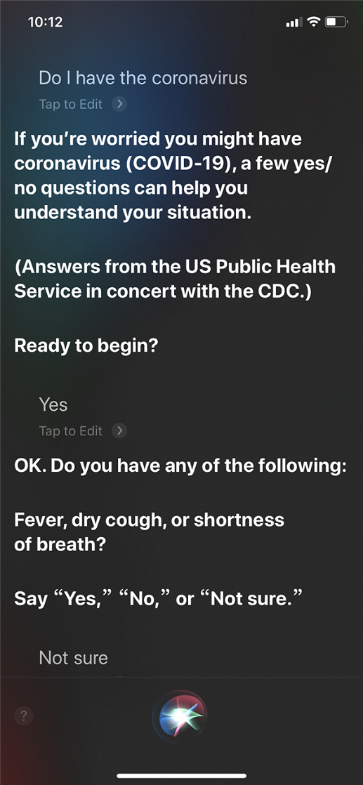 Siri в iPhone поможет выявить коронавирус
