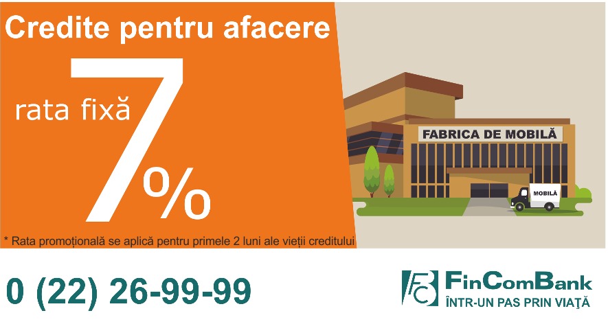 Sărbătorile de iarnă încep cu ofertele FinComBank destinate antreprenorilor ®