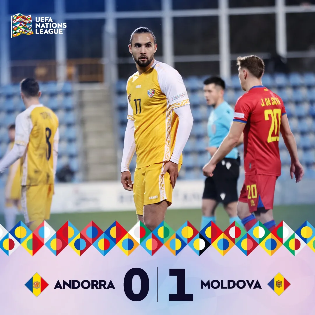 Echipa de fotbal a Moldovei se califică în Liga C a Ligii Națiunilor