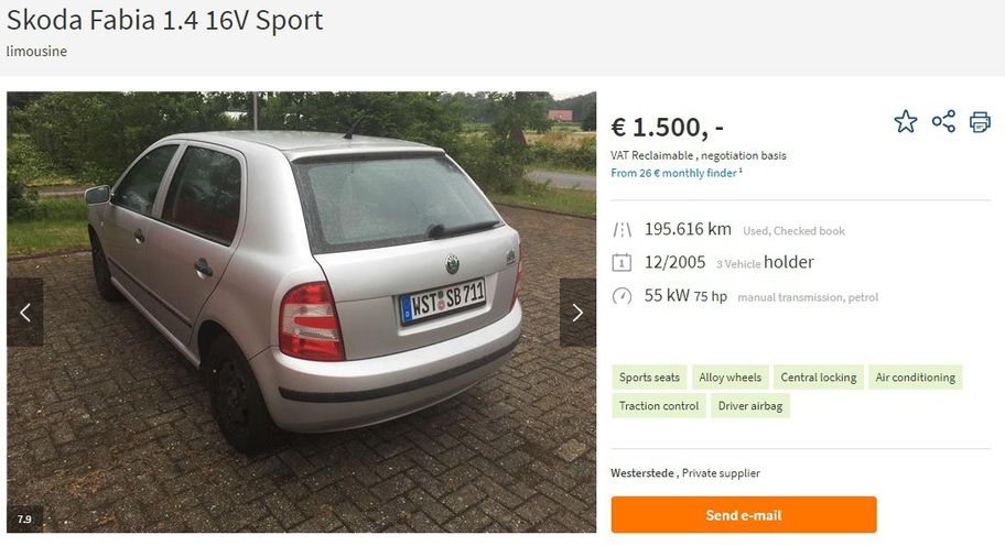 Ce maşini second-hand poţi să-ţi iei din Germania cu 1500 de euro