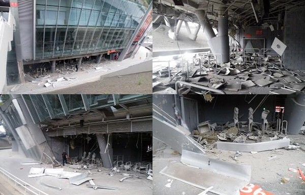 Conflictul din Ucraina a transformat acest stadion într-o ruină