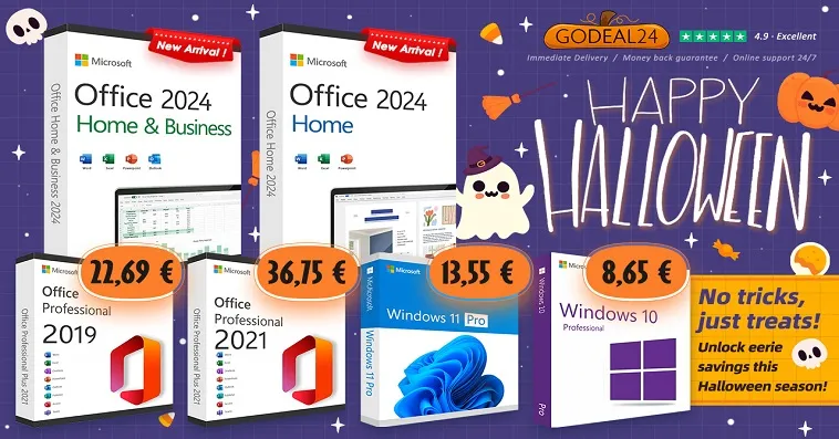 Пожизненные лицензии на оригинальные Microsoft Office и Windows 11 распродаются от 10€ на Godeal24