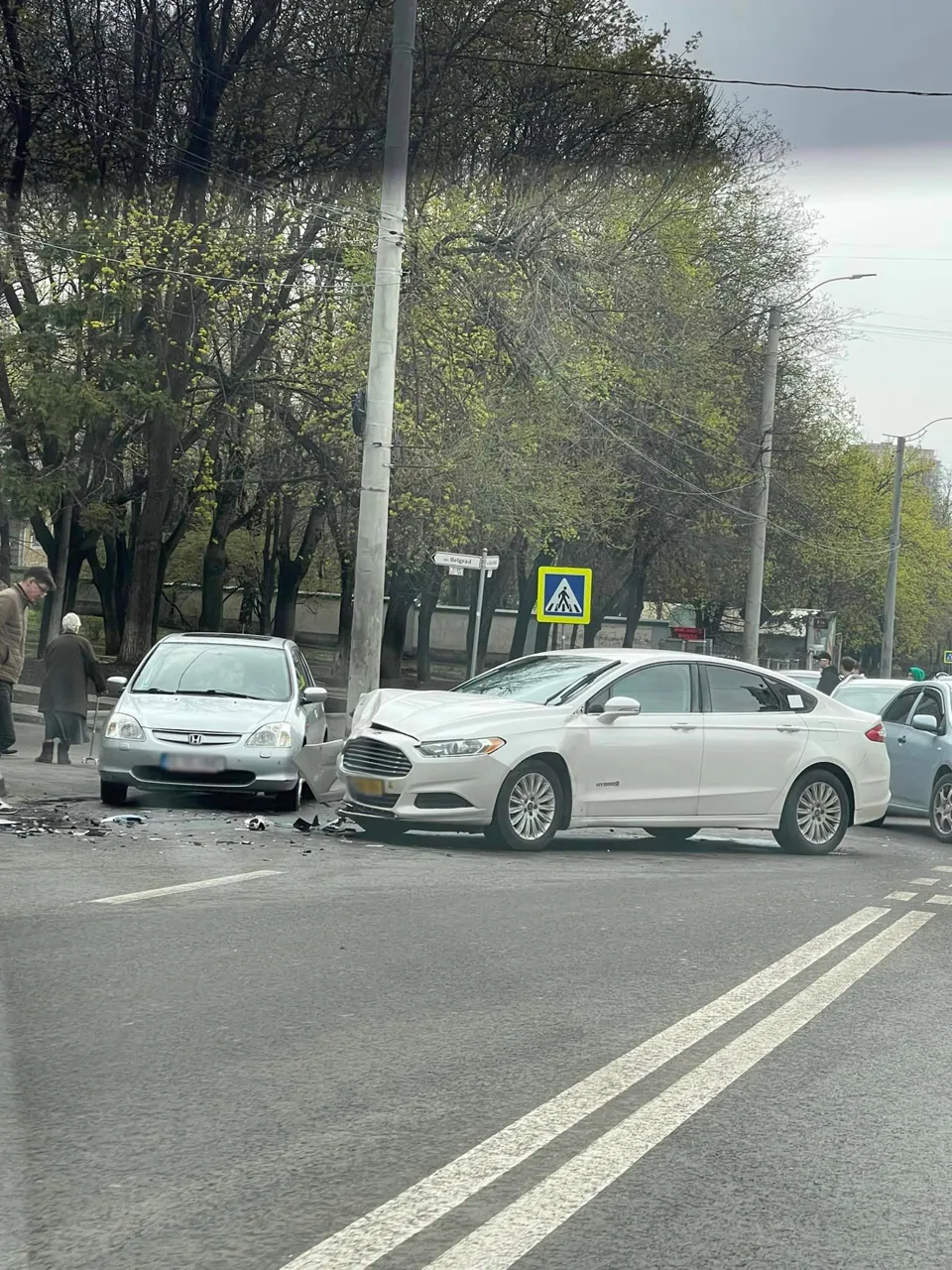 В Кишиневе произошло ДТП с участием автомобиля такси