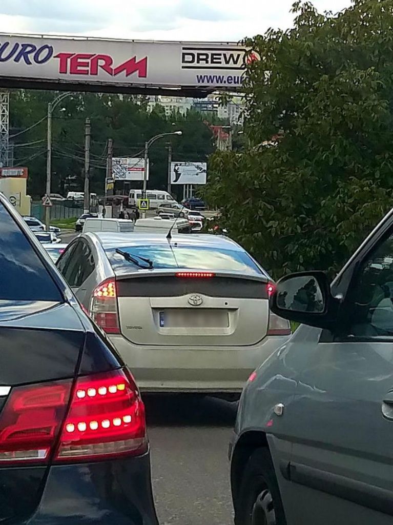 В Кишиневе водитель посадил за руль двухлетнюю девочку