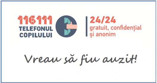 Numărul cazurilor de abuz înregistrate la Telefonul Copilului a crescut