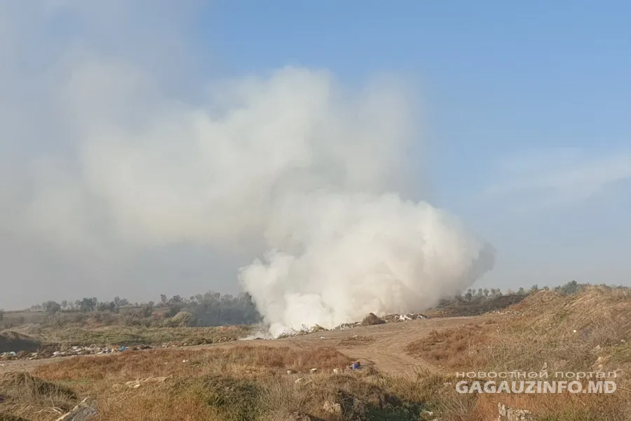 На свалке в Кирсово произошёл пожар