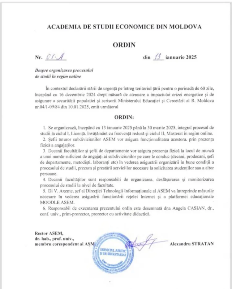 Студенты ASEM переходят на онлайн-обучение из-за энергокризиса