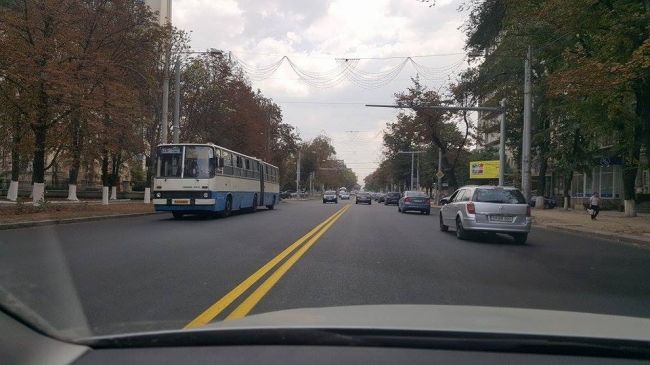 На бульваре Штефана чел Маре появилась временная разметка