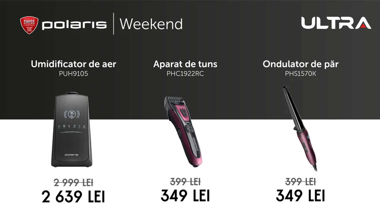 Ultra: Polaris Weekend - суперскидки на весь ассортимент товара