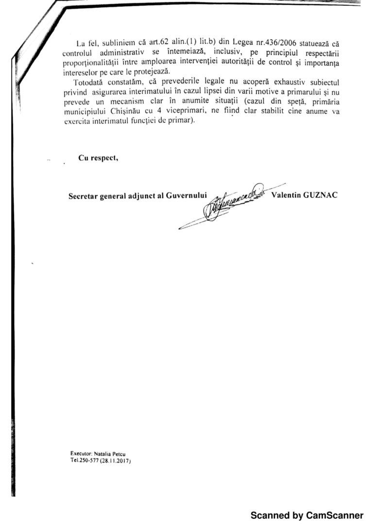 Cancelaria de Stat nu a depistat abateri legale în cazul numirii Silviei Radu în funcţia de primar general interimar