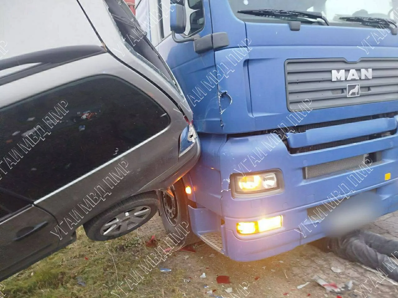 Accident rutier pe șoseaua Grigoriopol: Două persoane au ajuns la spital