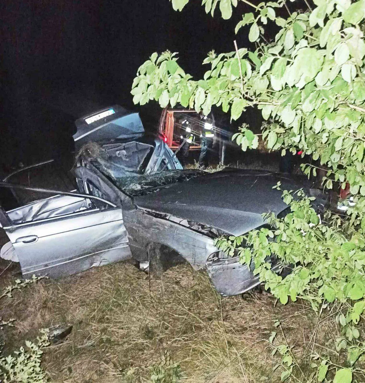 В Фалештах BMW врезался в дерево: водитель погиб, пассажиры в больнице