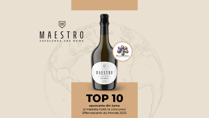 Maestro Cuvée Blanc – триумф в Тoп-10 мира на Effervescents du Monde 2023