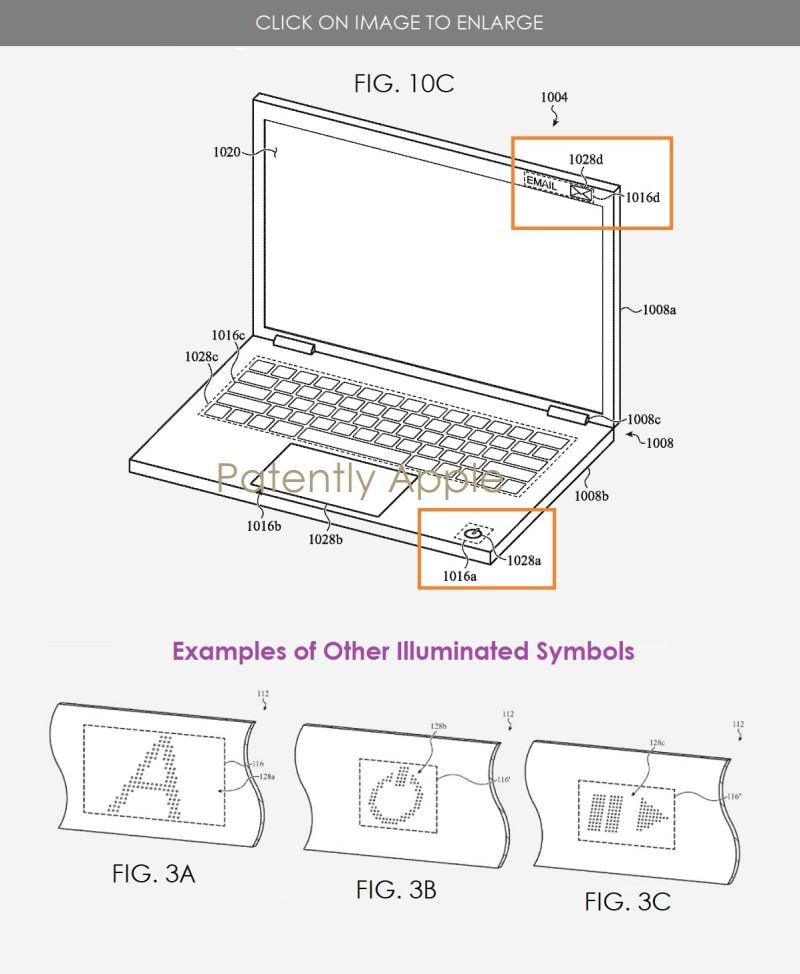 Apple запатентовала ноутбук из керамики с "невидимыми" клавишами