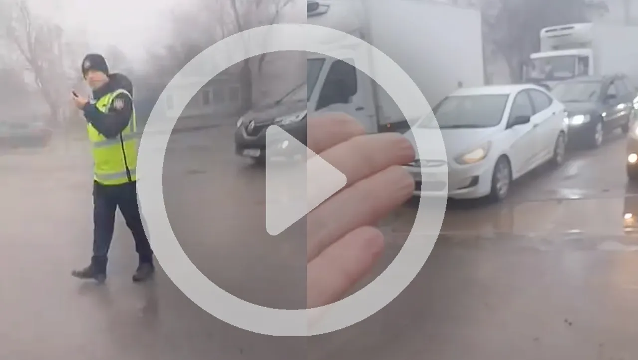 В Кишиневе женщина накричала на полицейского, который регулировал движение
