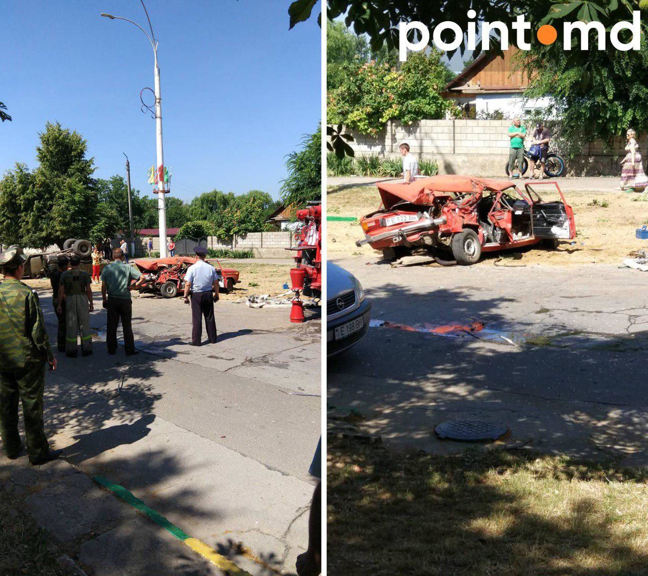 В Дубоссарах ЗИЛ без тормозов протаранил три легковых автомобиля