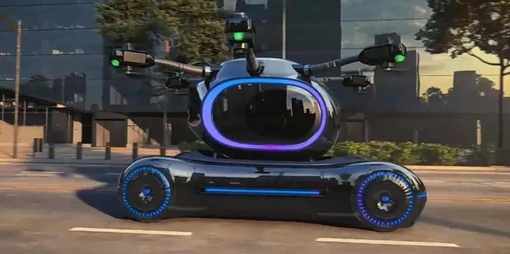 Китайская компания GAC представила комбо из автомобиля и eVTOL