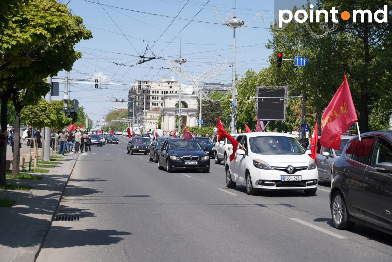 В центре Кишинева состоялся автопробег «Победа одна на всех»