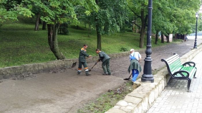 В столице пытаются устранить последствия вчерашнего потопа