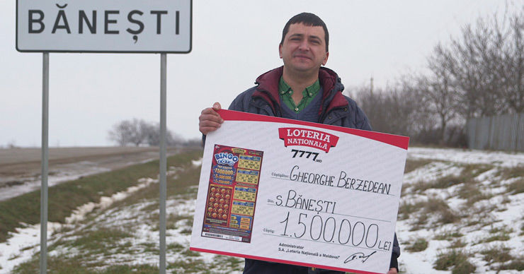 Лотерея: Водитель из Теленешт выиграл 1 500 000 леев в «Бинго лото»
