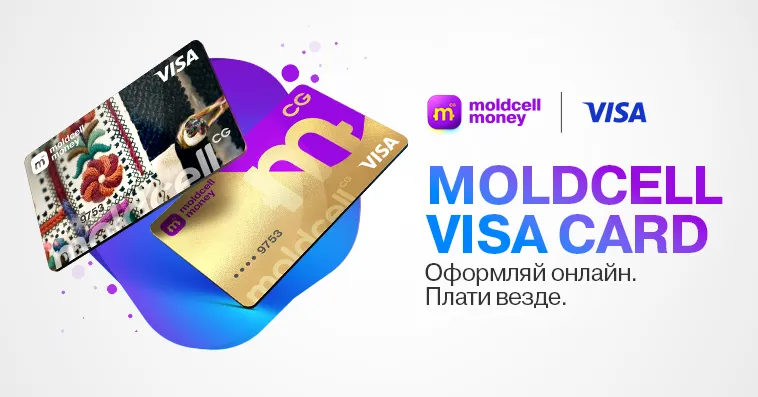 Moldcell Money запускает Moldcell Visa Card — Оформляй онлайн. Плати везде