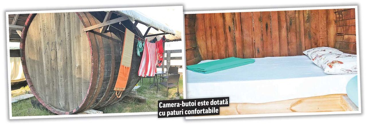 Ultima fiţă la mare e cazarea în butoaie