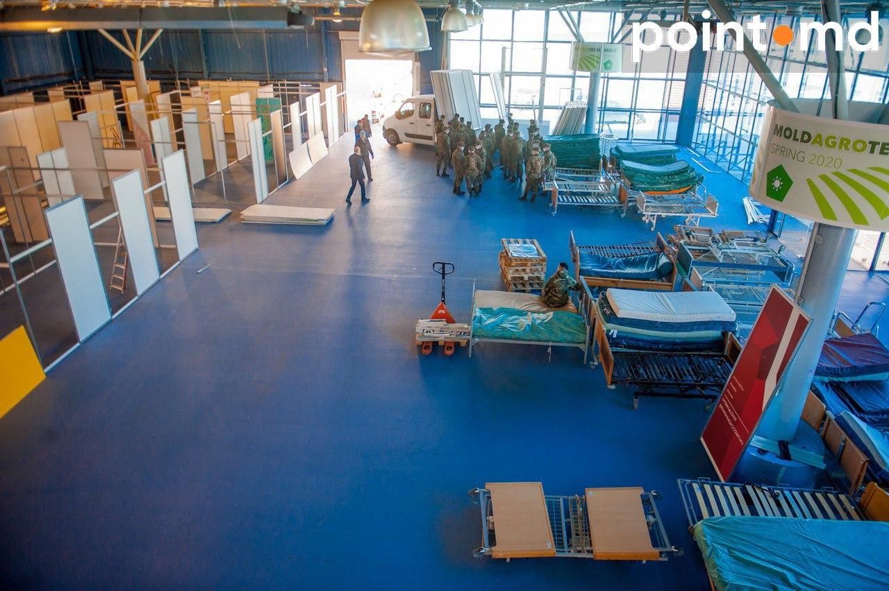 Центр приема пациентов с COVID-19 в Moldexpo готов на 90%