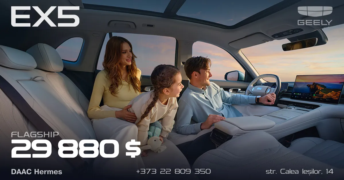 Geely EX5 electric: Baterie mai mare și preț special 29.880 $